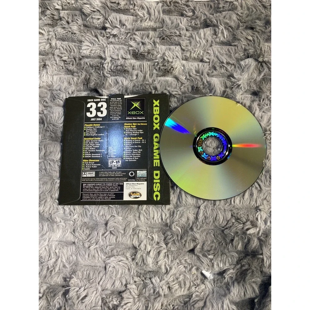 XBOX Magazine Demo Discs - Lot Of  8 Games Quake, King Kong, Final Fantasy, Doom